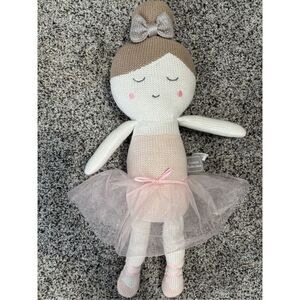 Emma Ballerina 17” Doll Knitted Toy Rattle